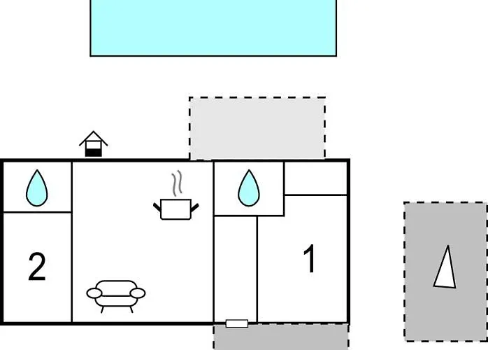 2 Bedroom In Ferienhaus *